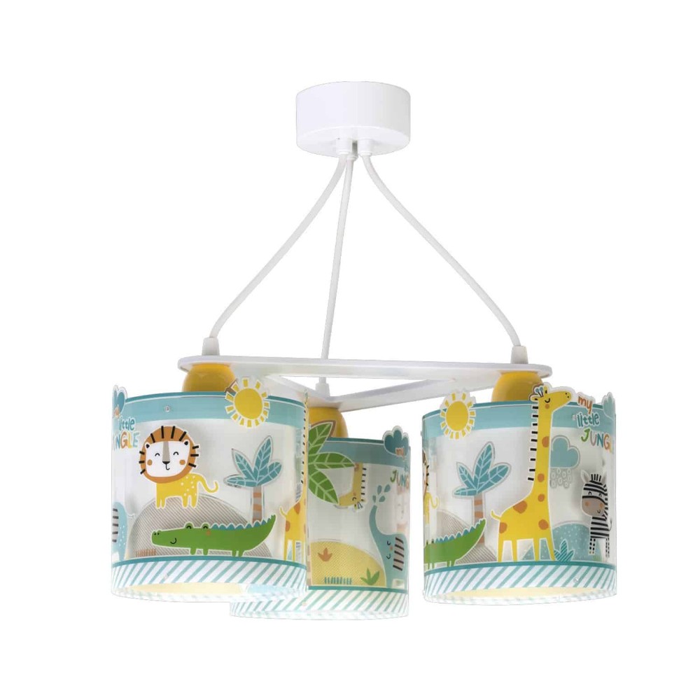 My Little Jungle Κρεμαστό Παιδικό Φωτιστικό Τρίφωτο Οροφής 3xE27 Ango