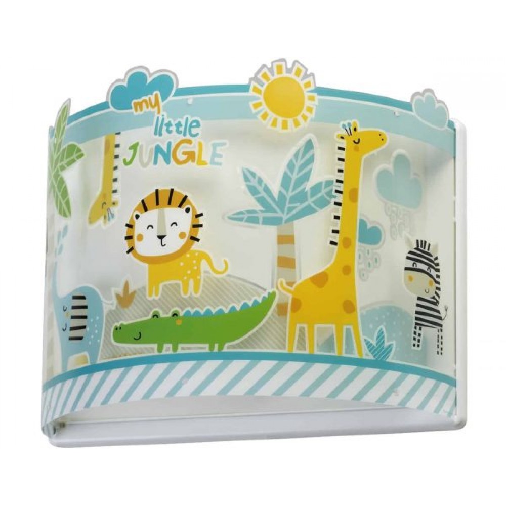 My Little Jungle Απλίκα Τοίχου Διπλού Τοιχώματος 1xE27 Ango