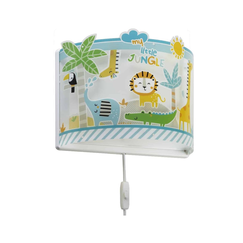 My Little Jungle Απλίκα Τοίχου Διπλού Τοιχώματος 1xE27 Ango