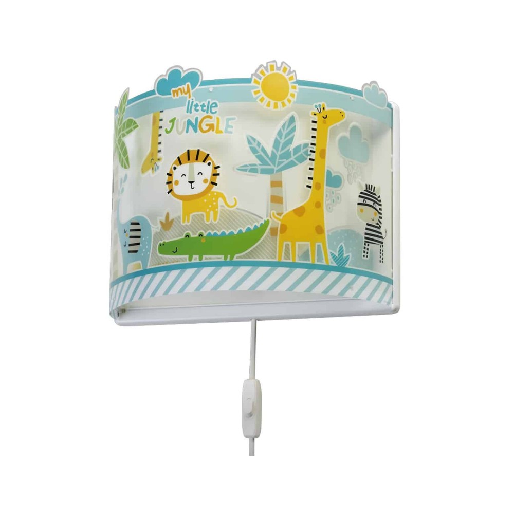 My Little Jungle Απλίκα Τοίχου Διπλού Τοιχώματος 1xE27 Ango