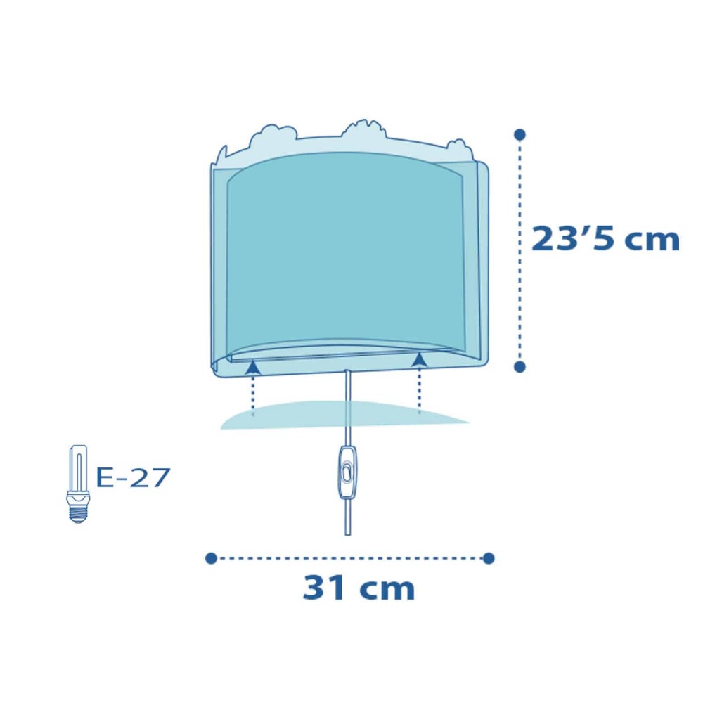 My Little Jungle Απλίκα Τοίχου Διπλού Τοιχώματος 1xE27 Ango