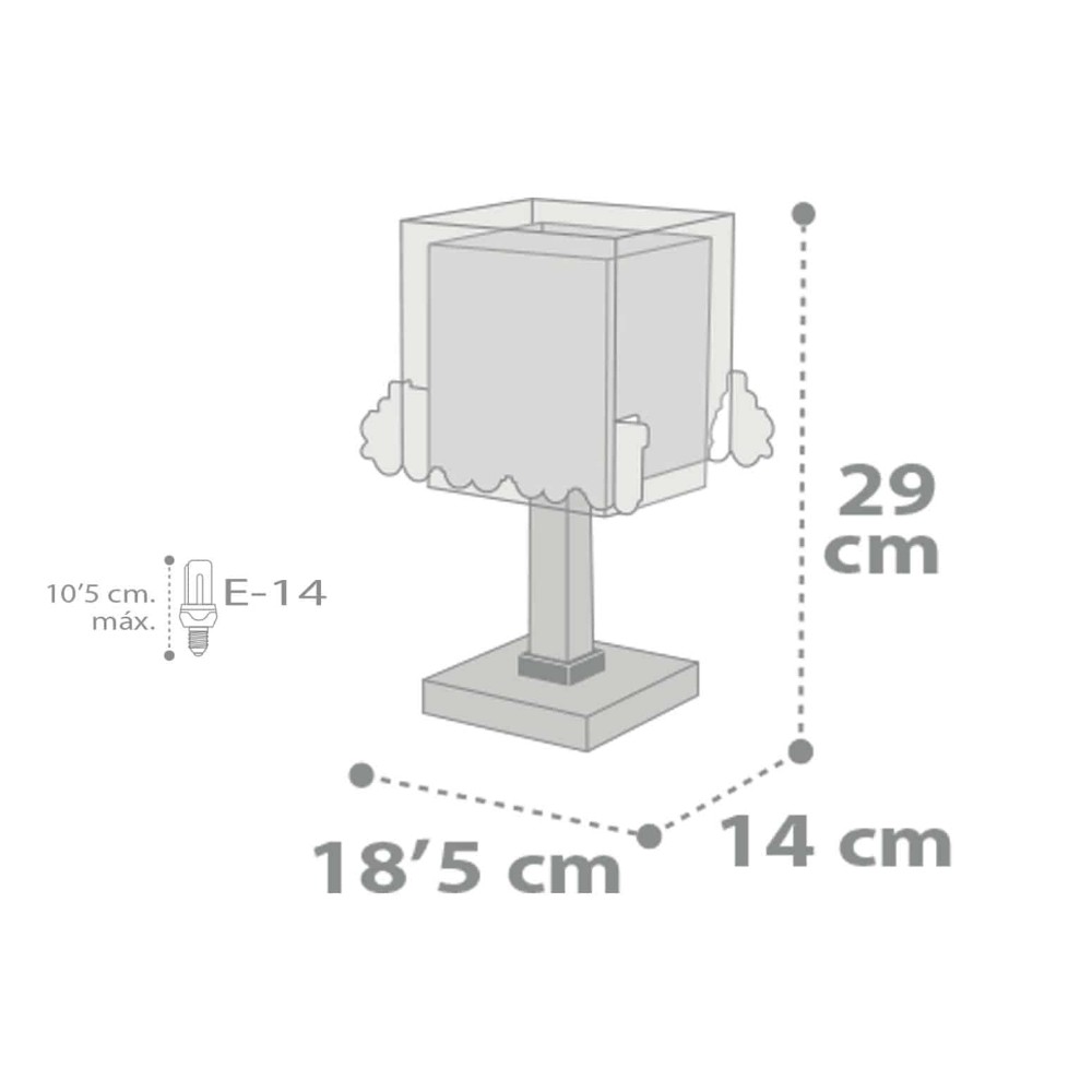 The Night Train Κομοδίνου Παιδικό Φωτιστικό 1xE27 Ango