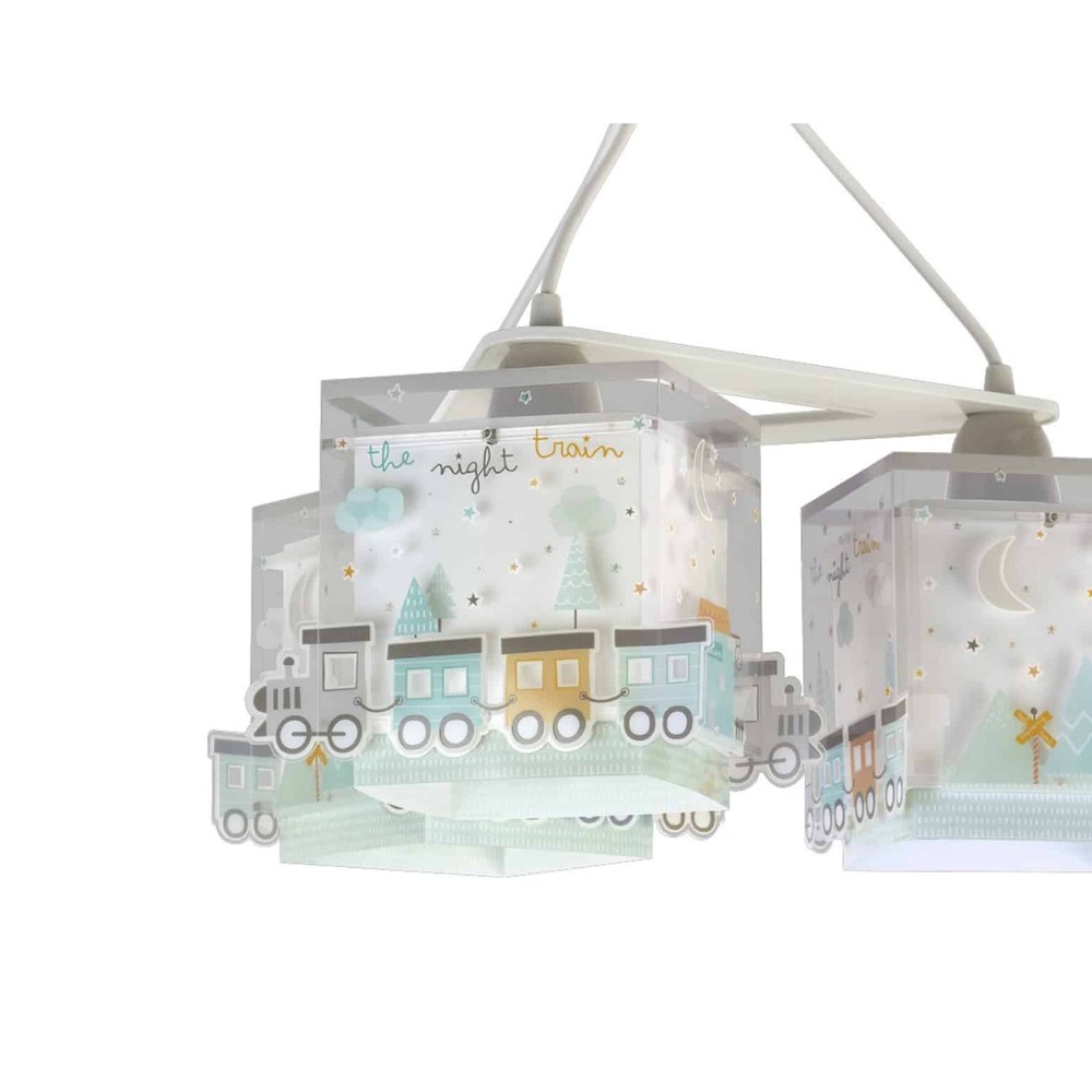 The Night Train Κρεμαστό Παιδικό Φωτιστικό Tρίφωτο Οροφής 3xE27 Ango