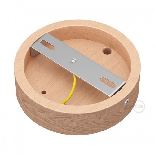 Ξύλινη Βάση Τοίχου Στρογγυλή Για Το Archet(To) Creative Cables