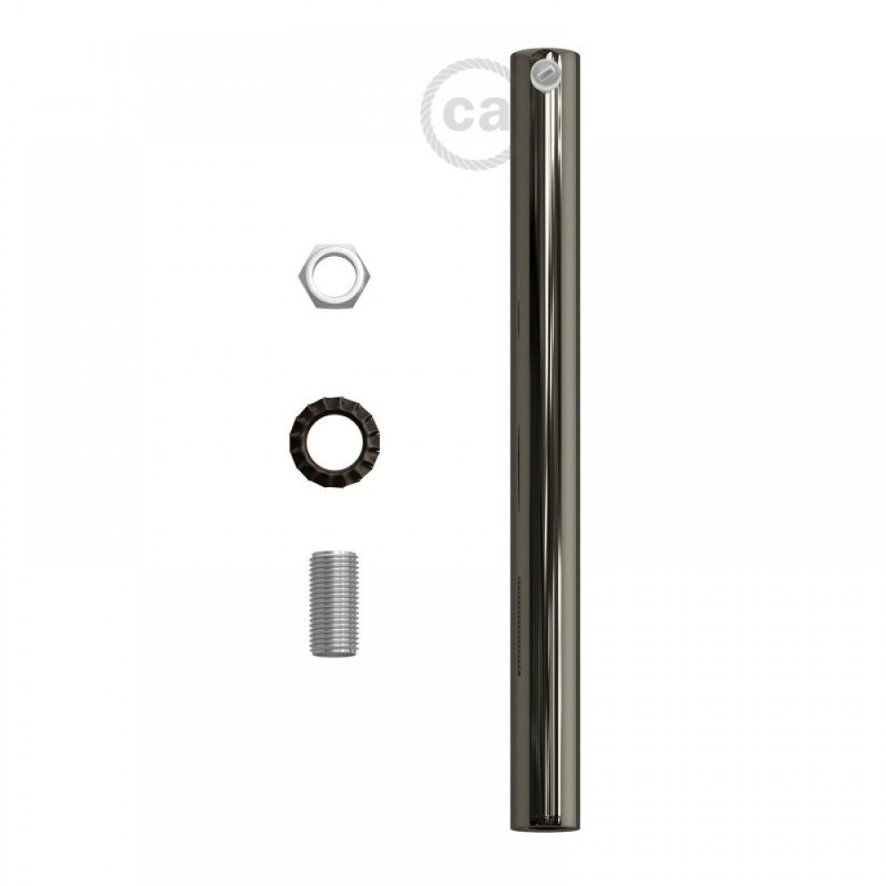 Μεταλλικό Στήριγμα Καλωδίου 15 cm Μαζί Με Μαστό, Παξιμάδι Και Ροδέλα Σε Ανθρακί Χρώμα Creative Cables