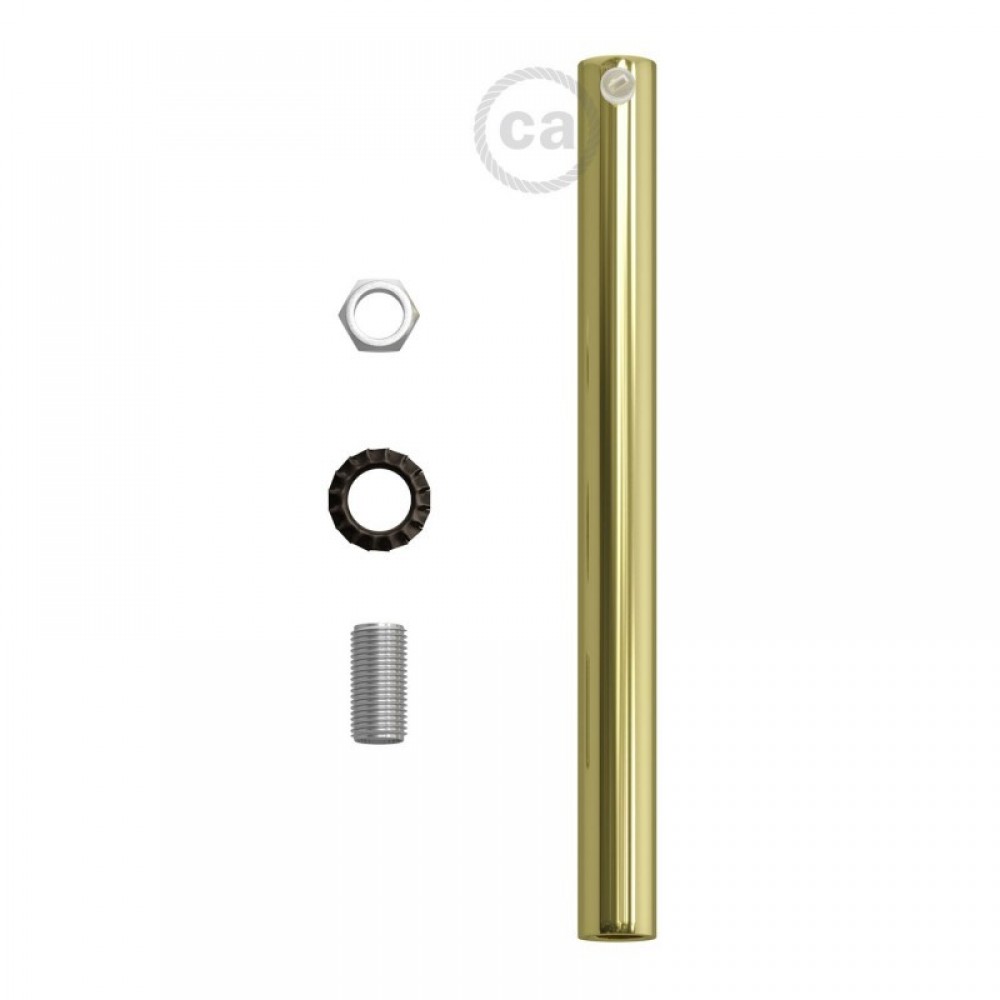 Μεταλλικό Στήριγμα Καλωδίου 15 cm Μαζί Με Μαστό, Παξιμάδι Και Ροδέλα Σε Χρυσό Χρώμα Creative Cables