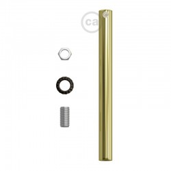 Μεταλλικό Στήριγμα Καλωδίου 15 cm Μαζί Με Μαστό, Παξιμάδι Και Ροδέλα Σε Χρυσό Χρώμα Creative Cables