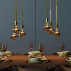 Σωληνάκι Προέκτασης Μεταλλικό Χρυσό 20cm Creative Cables