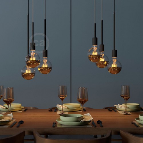 Σωληνάκι Προέκτασης Μεταλλικό Μαύρο 15cm Creative Cables