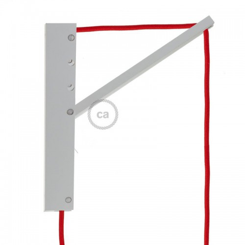 Pinocchio Λευκή Ξύλινη Βάση Για Τοίχο Ιδανική Για Κρεμαστά Φωτιστικά Creative Cables