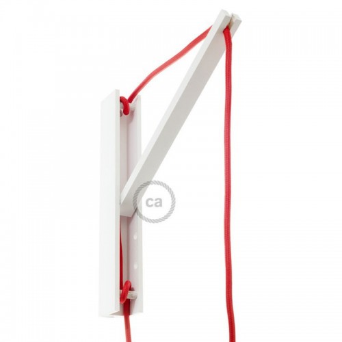 Pinocchio Λευκή Ξύλινη Βάση Για Τοίχο Ιδανική Για Κρεμαστά Φωτιστικά Creative Cables