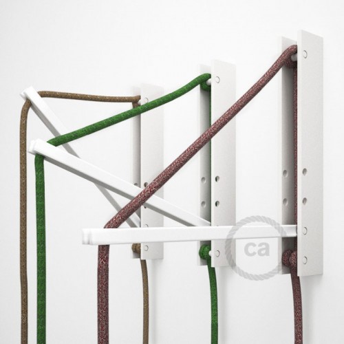 Pinocchio Λευκή Ξύλινη Βάση Για Τοίχο Ιδανική Για Κρεμαστά Φωτιστικά Creative Cables