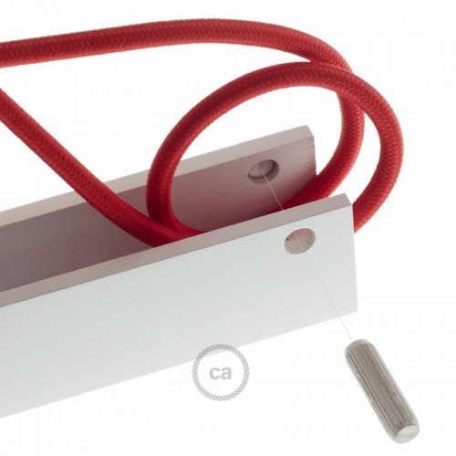 Pinocchio Λευκή Ξύλινη Βάση Για Τοίχο Ιδανική Για Κρεμαστά Φωτιστικά Creative Cables