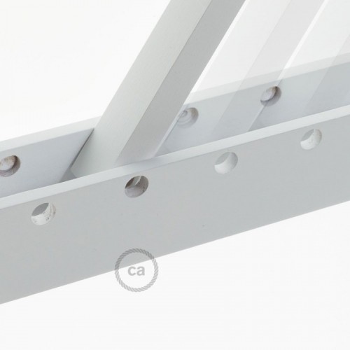 Pinocchio Λευκή Ξύλινη Βάση Για Τοίχο Ιδανική Για Κρεμαστά Φωτιστικά Creative Cables