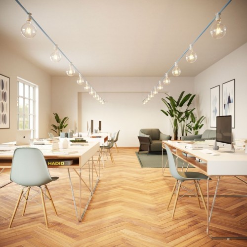 Γιρλάντα Έτοιμη Για Χρήση, 12,5m Υφασμάτινο Καλώδιο Πλακέ Γαλάζιο Απαλό CM17 με 5 Ντουί, Γάντζο Και Φις Creative Cables