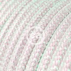 Στρόγγυλο Υφασμάτινο Καλώδιο - RL00 Ιβουάρ Γυαλιστερό Unicorn Creative Cables