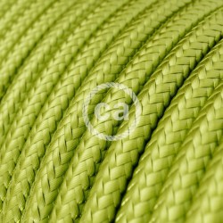 Στρόγγυλο Υφασμάτινο Καλώδιο - RM32 Λαχανί Kiwi Creative Cables