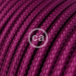 Στρόγγυλο Υφασμάτινο Καλώδιο - RM35 Έντονο Μωβ Βιολετί Creative Cables