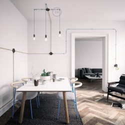 Κουτί Διακλάδωσης Ανθρακί Μεταλλικό Με 4 Τρύπες Στο Πλάι, Με Εξαρτήματα Creative Cables