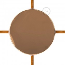 Κουτί Διακλάδωσης Χάλκινο Μεταλλικό Με 4 Τρύπες Στο Πλάι, Με Εξαρτήματα Creative Cables