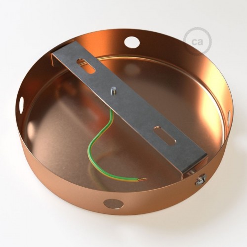 Κουτί Διακλάδωσης Χάλκινο Μεταλλικό Με 4 Τρύπες Στο Πλάι, Με Εξαρτήματα Creative Cables