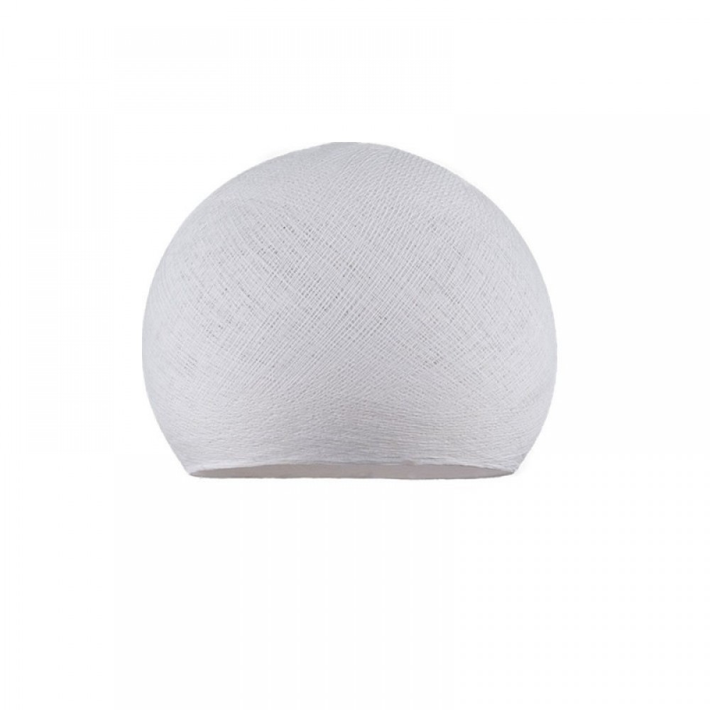 Φωτιστικό Μπάλα Dome Λευκό Από Νήμα Πολυεστέρα - 100% Χειροποίητο Creative Cables