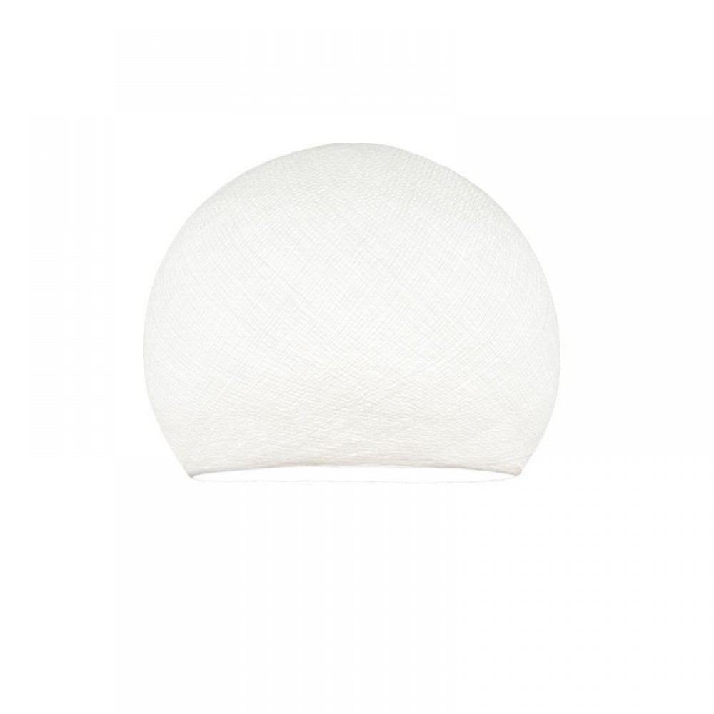 Φωτιστικό Μπάλα Dome Λευκό Από Νήμα Πολυεστέρα - 100% Χειροποίητο Creative Cables