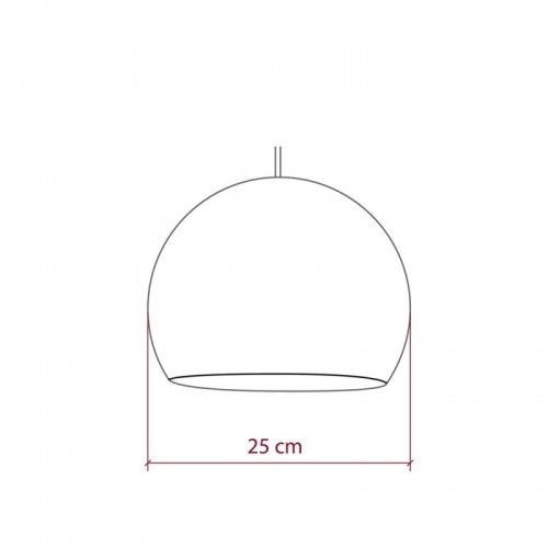 Φωτιστικό Μπάλα Dome Γαλακτερό Από Νήμα Πολυεστέρα - 100% Χειροποίητο Creative Cables