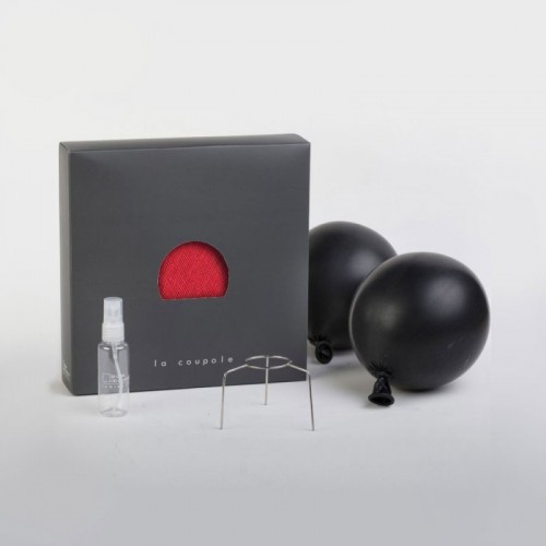 Φωτιστικό Μπάλα Dome Κόκκινο Από Νήμα Πολυεστέρα - 100% Χειροποίητο Creative Cables