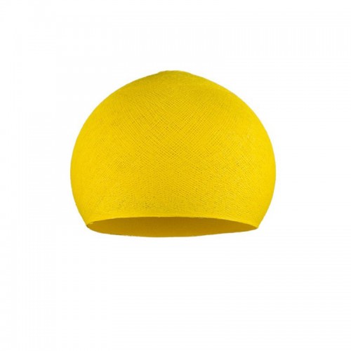 Φωτιστικό Μπάλα Dome Κίτρινο Από Νήμα Πολυεστέρα - 100% Χειροποίητο Creative Cables