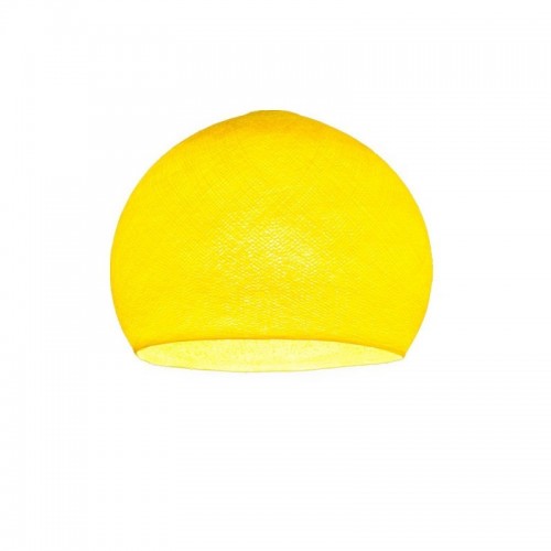 Φωτιστικό Μπάλα Dome Κίτρινο Από Νήμα Πολυεστέρα - 100% Χειροποίητο Creative Cables