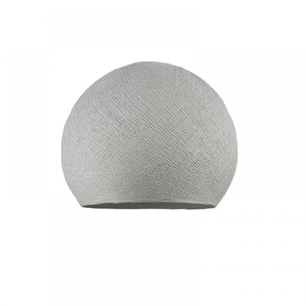 Φωτιστικό Μπάλα Dome Ανοιχτό Γκρι Από Νήμα Πολυεστέρα - 100% Χειροποίητο Creative Cables