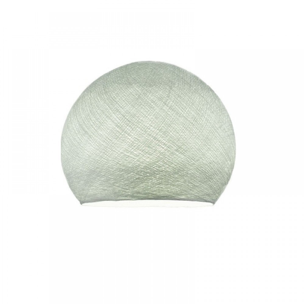 Φωτιστικό Μπάλα Dome Ανοιχτό Γκρι Από Νήμα Πολυεστέρα - 100% Χειροποίητο Creative Cables