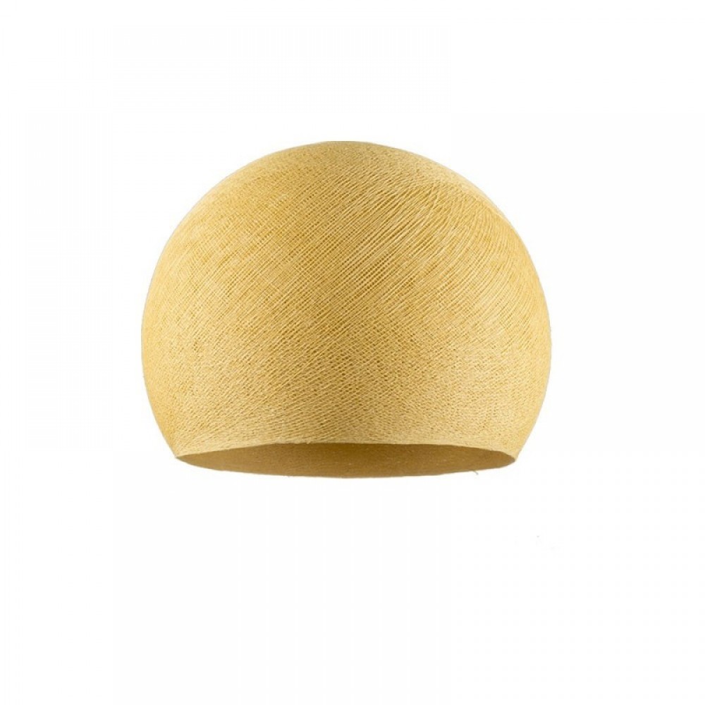 Φωτιστικό Μπάλα Dome Μουσταρδί Από Νήμα Πολυεστέρα - 100% Χειροποίητο Creative Cables