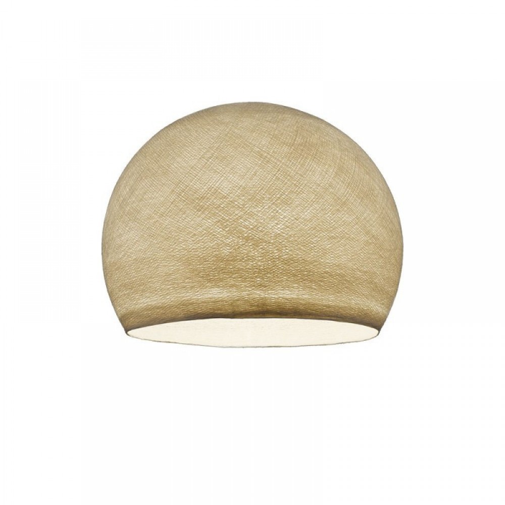 Φωτιστικό Μπάλα Dome Εκρού Μπεζ Από Νήμα Πολυεστέρα - 100% Χειροποίητο Creative Cables