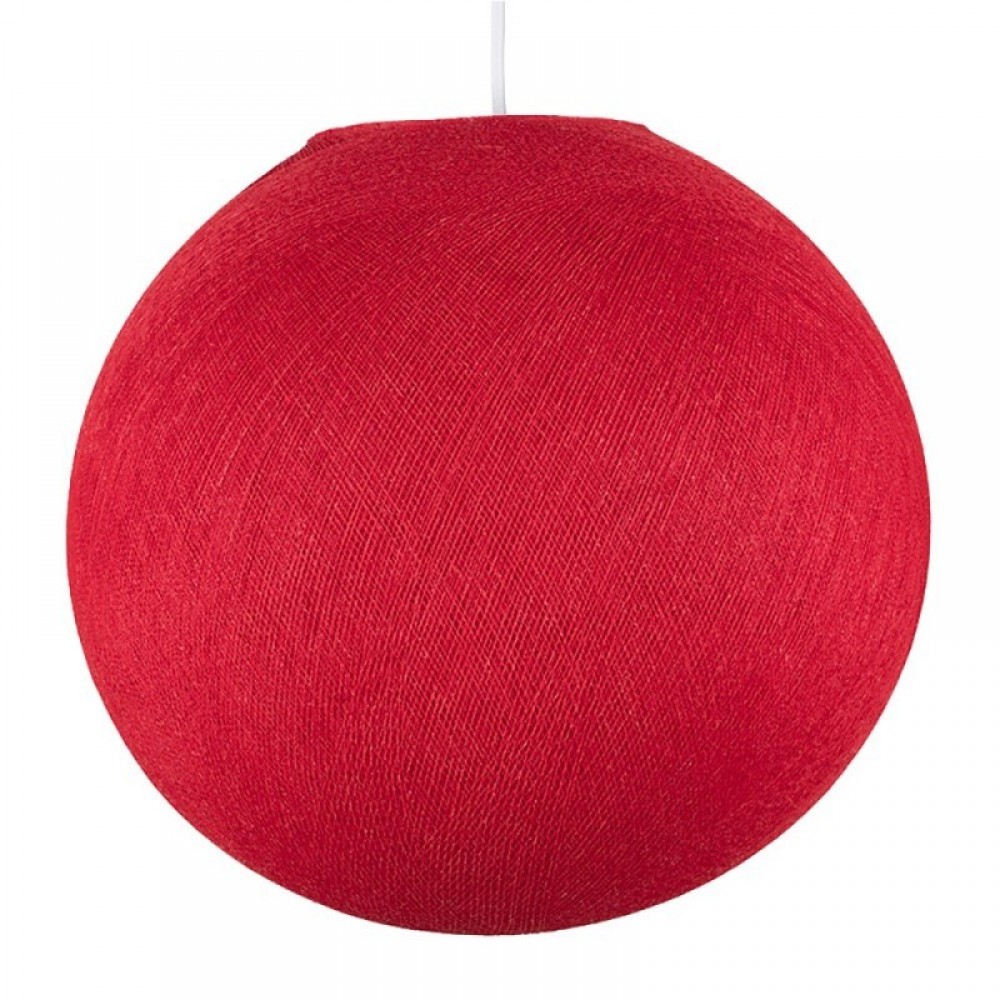 Φωτιστικό Σφαίρα Κόκκινο Από Νήμα Πολυεστέρα - 100% Χειροποίητο Creative Cables