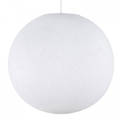 Φωτιστικό Σφαίρα Λευκό Από Νήμα Πολυεστέρα S-25cm - 100% Χειροποίητο Creative Cables