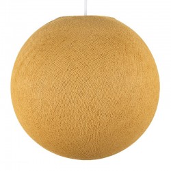 Φωτιστικό Σφαίρα Μουσταρδί Από Νήμα Πολυεστέρα - 100% Χειροποίητο Creative Cables