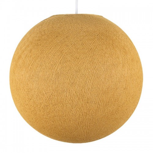 Φωτιστικό Σφαίρα Μουσταρδί Από Νήμα Πολυεστέρα - 100% Χειροποίητο Creative Cables