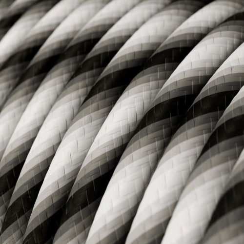 Στρόγγυλο Υφασμάτινο Καλώδιο Vertigo HD ERM63 Fade Γκρι Creative Cables