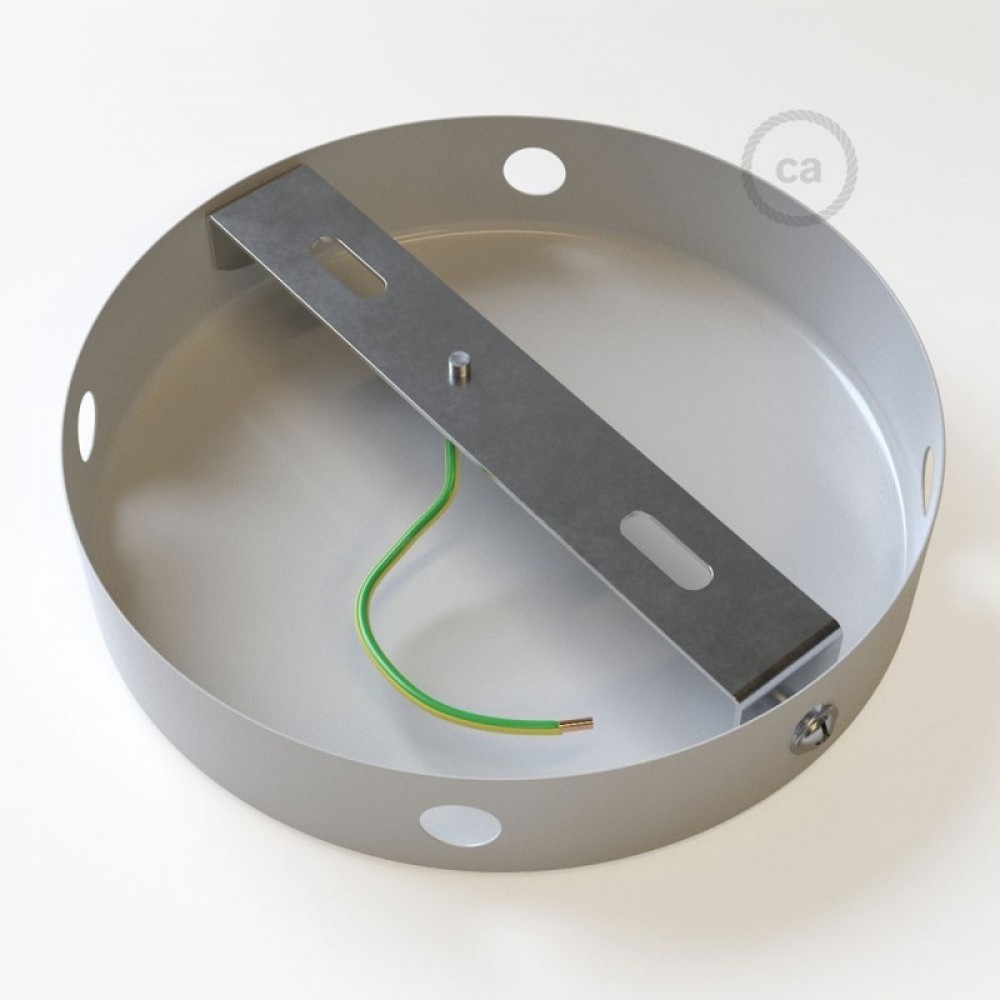 Κουτί Διακλάδωσης Λευκό Μεταλλικό Με 4 Τρύπες Στο Πλάι, Με Εξαρτήματα Creative Cables