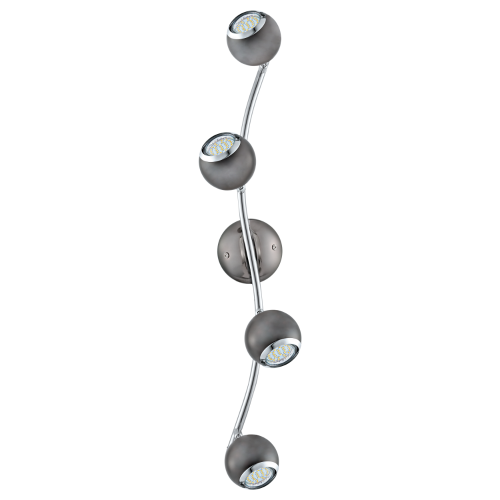 LED Φωτιστικό Οροφής Σπότ 4 x GU10 3W Νικέλ BIMEDA Eglo