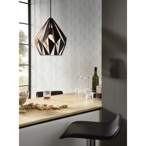 Vintage Μονόφωτο Φωτιστικό Οροφής Σε Διάφορα Χρώματα 1x 60E E27 CARLTON 1 Eglo