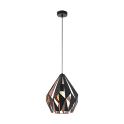 Vintage Μονόφωτο Φωτιστικό Οροφής Σε Διάφορα Χρώματα 1x 60E E27 CARLTON 1 Eglo