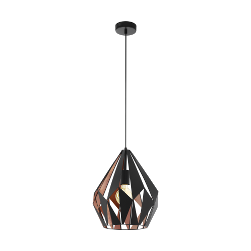 Vintage Μονόφωτο Φωτιστικό Οροφής Σε Διάφορα Χρώματα 1x 60E E27 CARLTON 1 Eglo