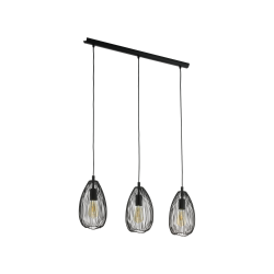 Vintage Κρεμαστό Τρίφωτο Φωτιστικό 3x 60W E27 CLEVEDON Eglo