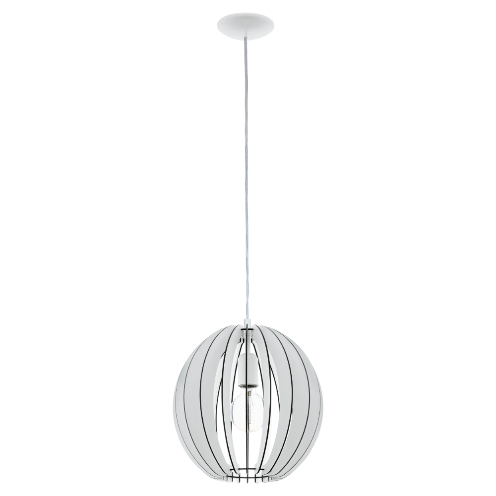 Φωτιστικό Οροφής Ξύλινο Μονόφωτο Σε Διάφορα Χρώματα ø30cm 1 x E27 60W COSSANO Eglo