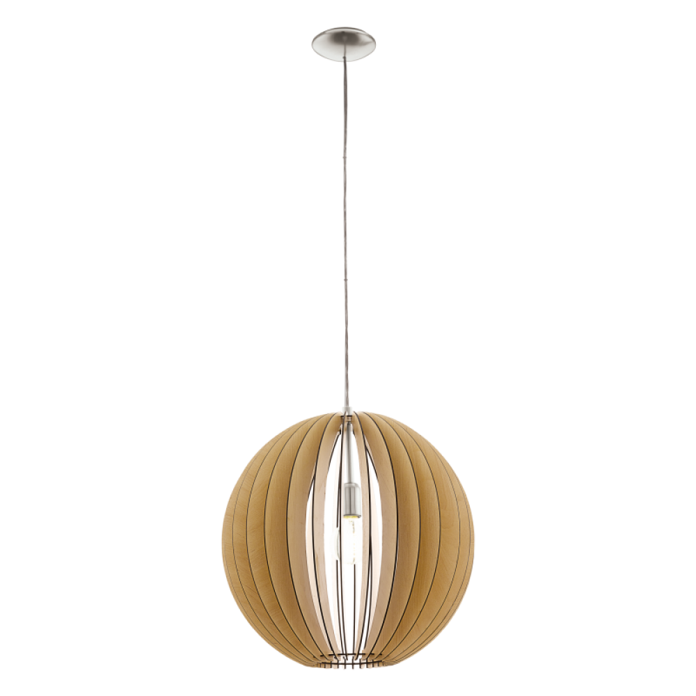 Φωτιστικό Οροφής Ξύλινο Μονόφωτο Σε Διάφορα Χρώματα ø50cm 1 x E27 60W COSSANO Eglo