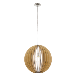 Φωτιστικό Οροφής Ξύλινο Μονόφωτο Σε Διάφορα Χρώματα ø50cm 1 x E27 60W COSSANO Eglo