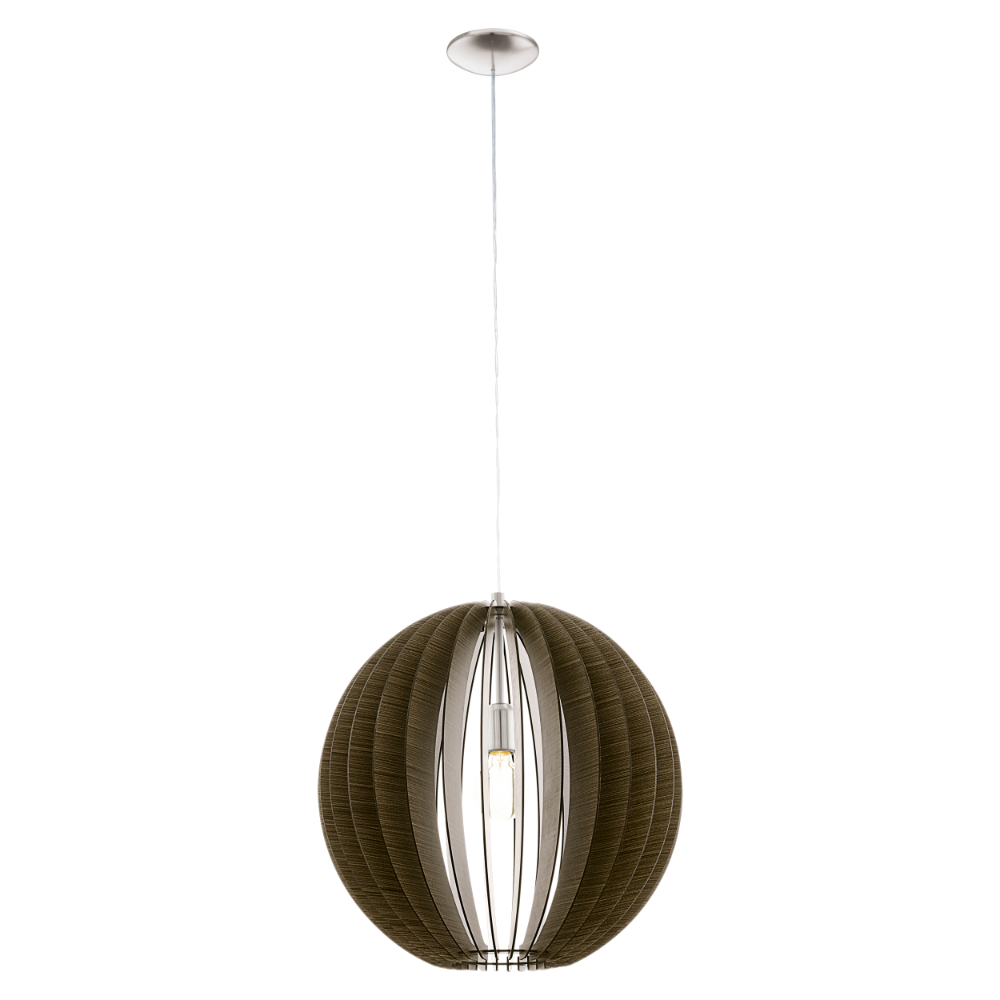 Φωτιστικό Οροφής Ξύλινο Μονόφωτο Σε Διάφορα Χρώματα ø50cm 1 x E27 60W COSSANO Eglo